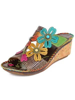 Vada Genuine Leather Slippers