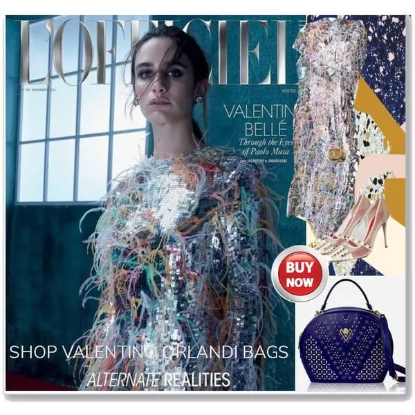Valentino Orlandi Women's Large Handbag Italian Designer Circle Purse Bowling Bag Top Handle Tanzanite Blue Embroidered Genuine Leather Statement Bag in Laser Cut Gold Design