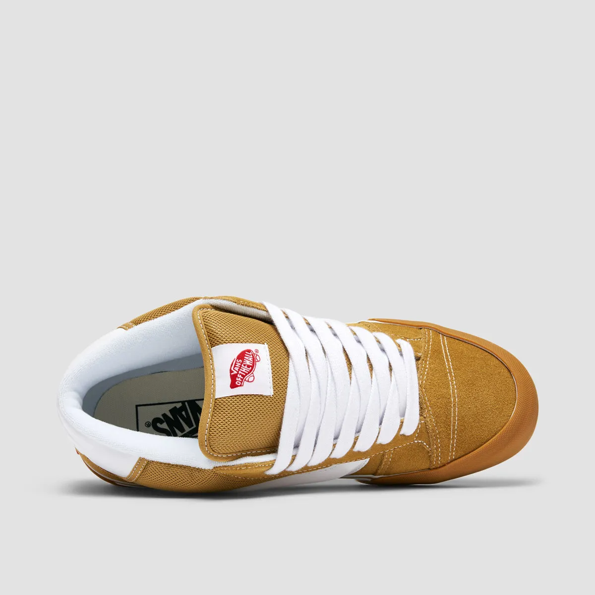 Vans Knu Mid Top Shoes - Khaki/Gum