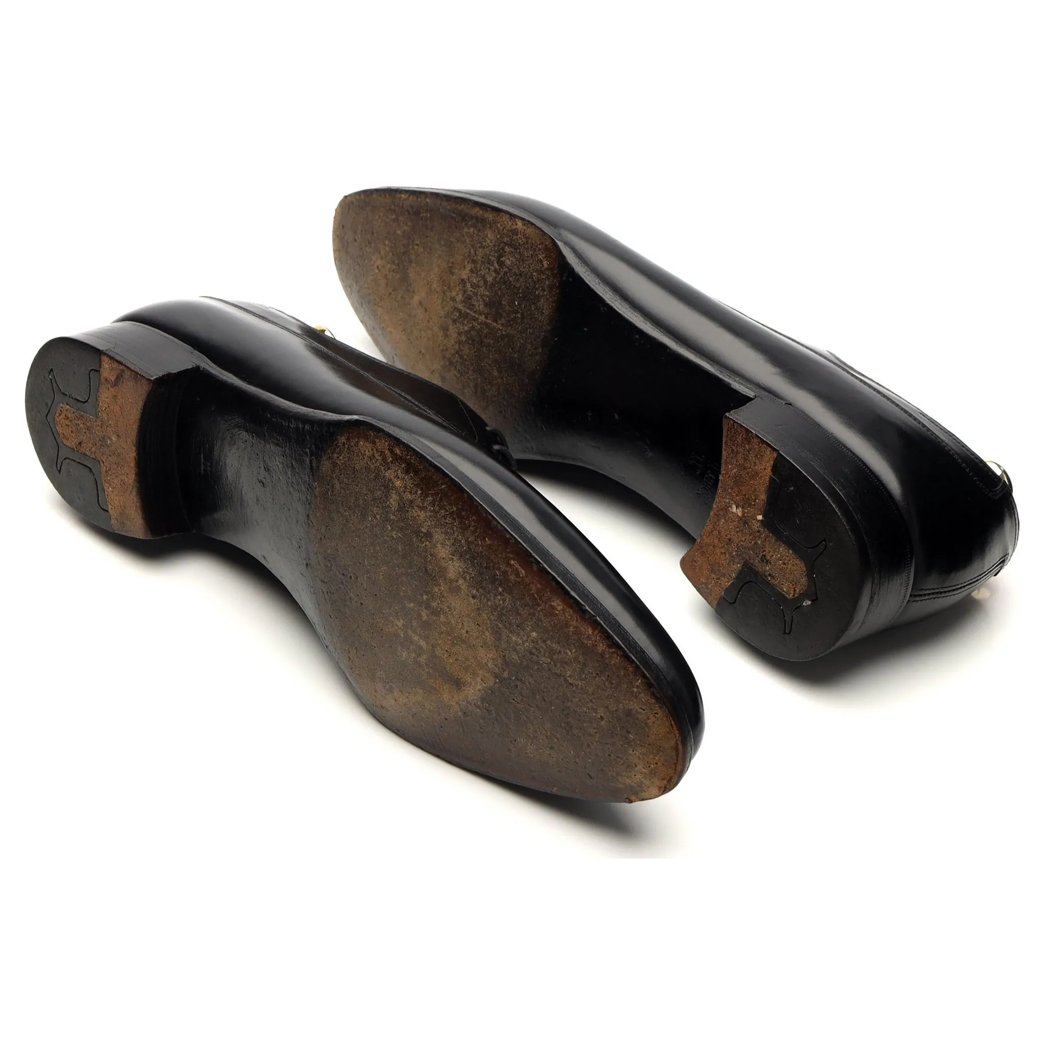'Vienna II' Black Leather Oxford UK 10 E