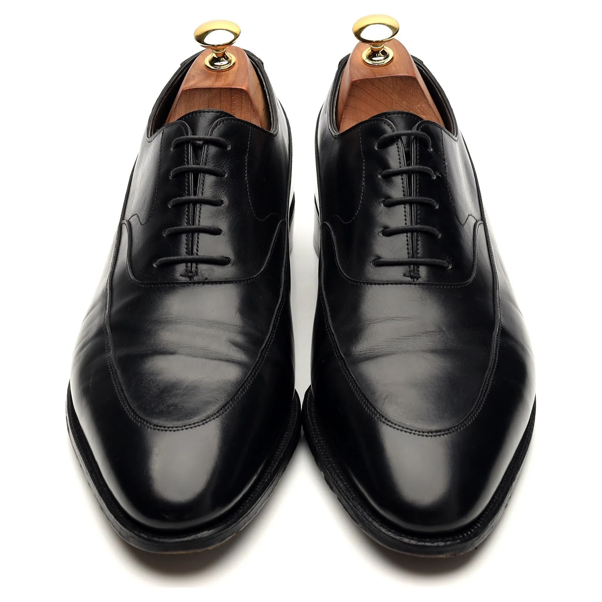 'Vienna II' Black Leather Oxford UK 10 E
