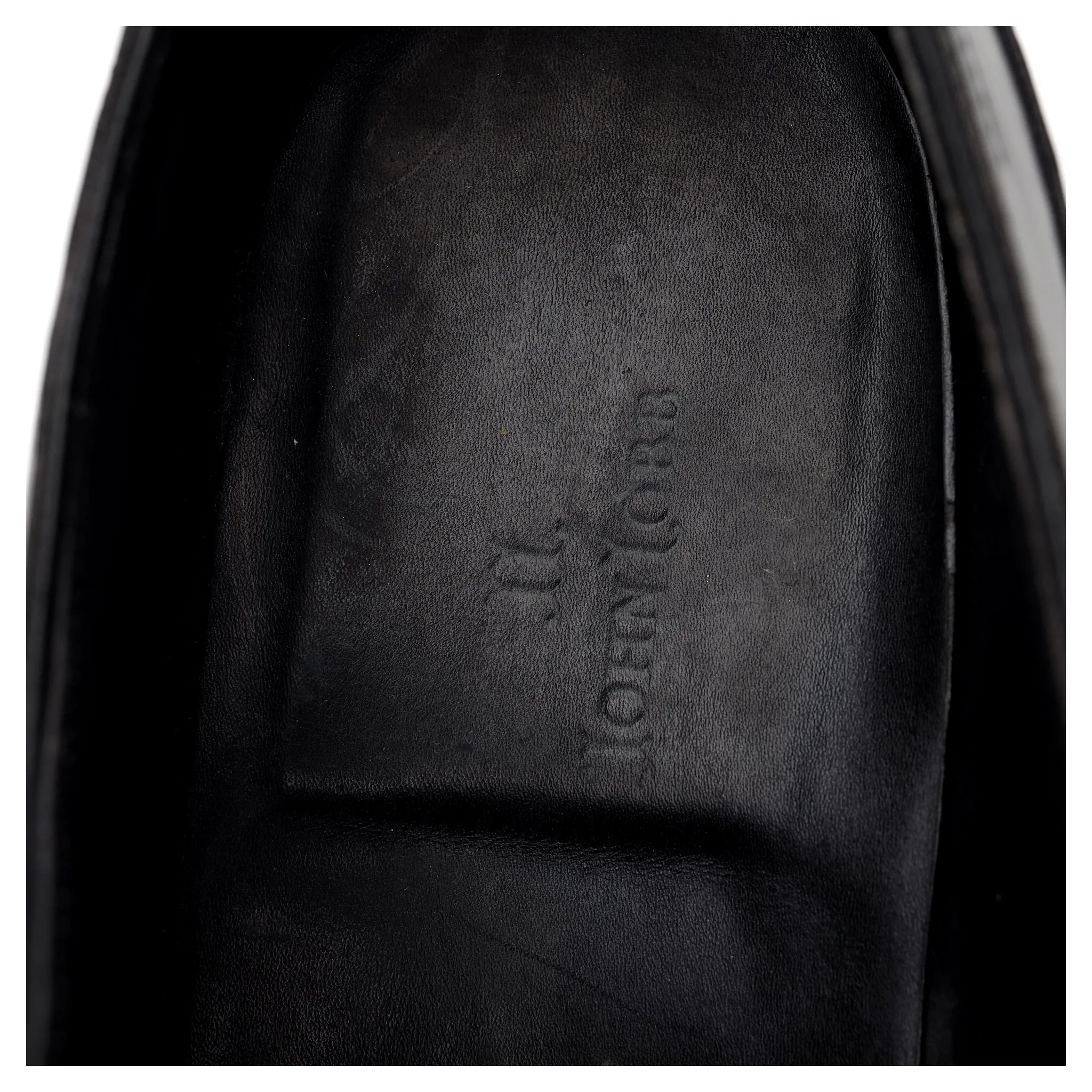 'Vienna II' Black Leather Oxford UK 10 E