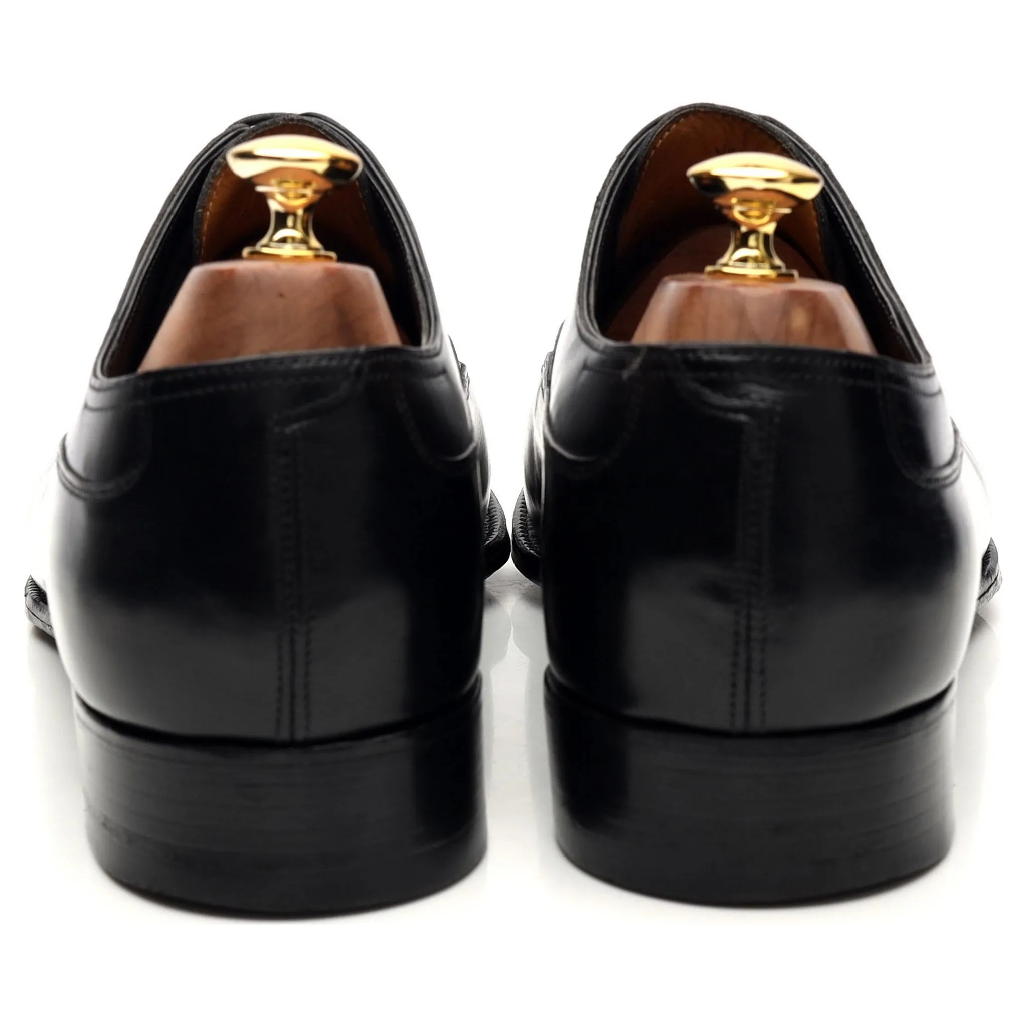 'Vienna II' Black Leather Oxford UK 10 E