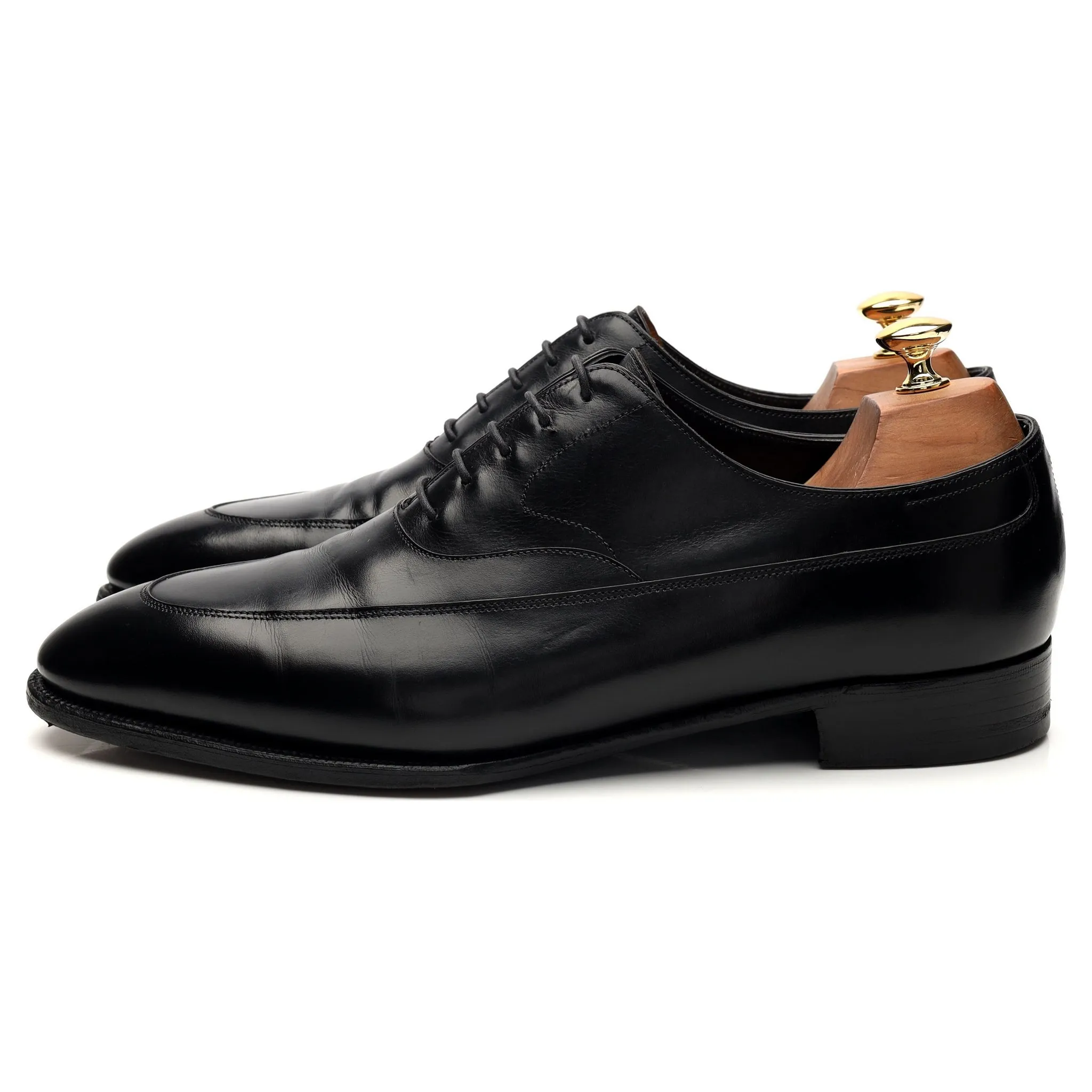 'Vienna II' Black Leather Oxford UK 10 E