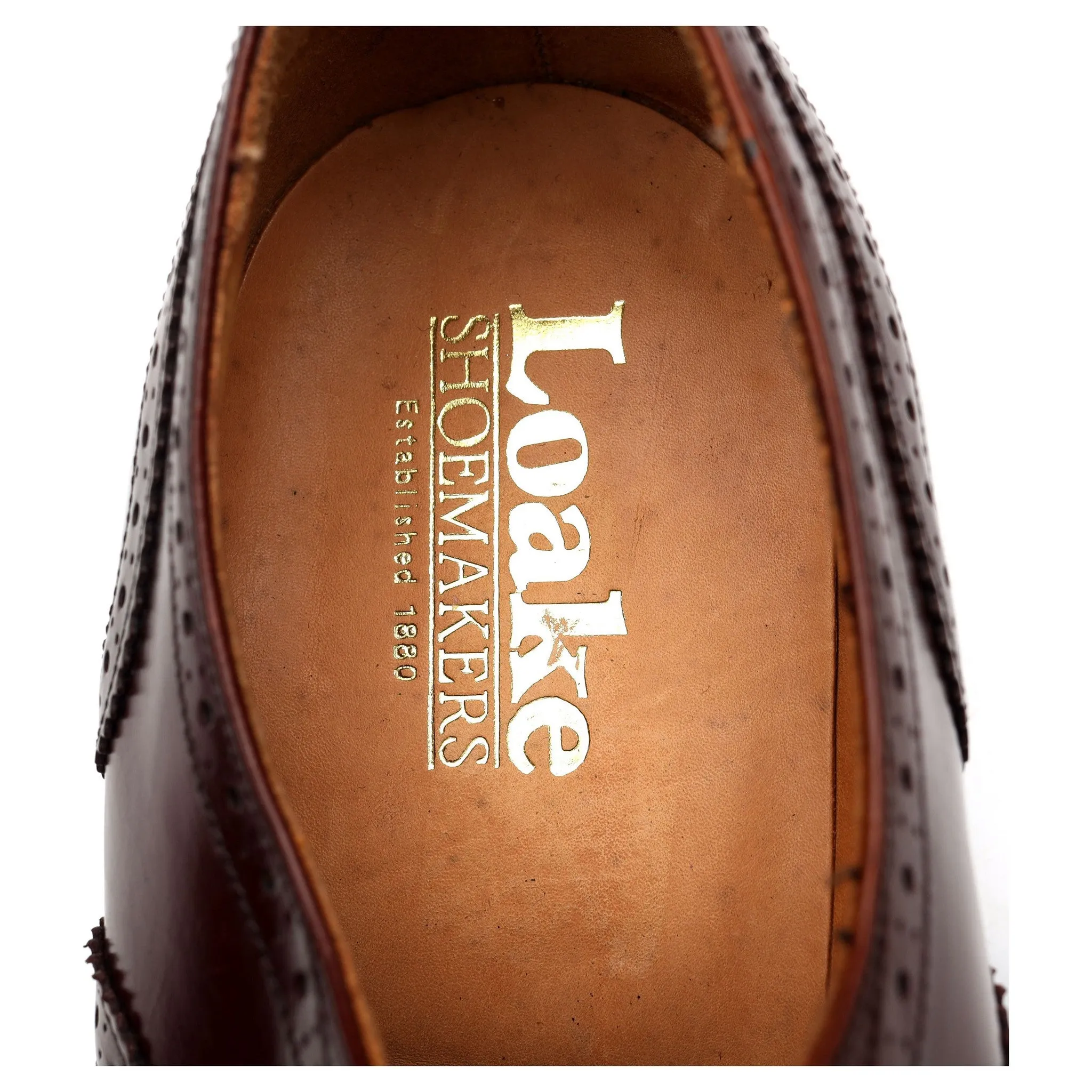Vintage Brown Leather Oxford Brogue UK 7 EE