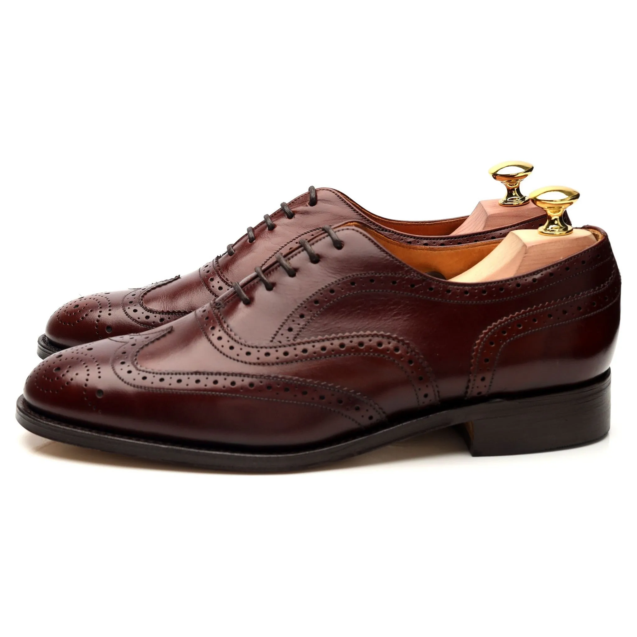 Vintage Brown Leather Oxford Brogue UK 7 EE