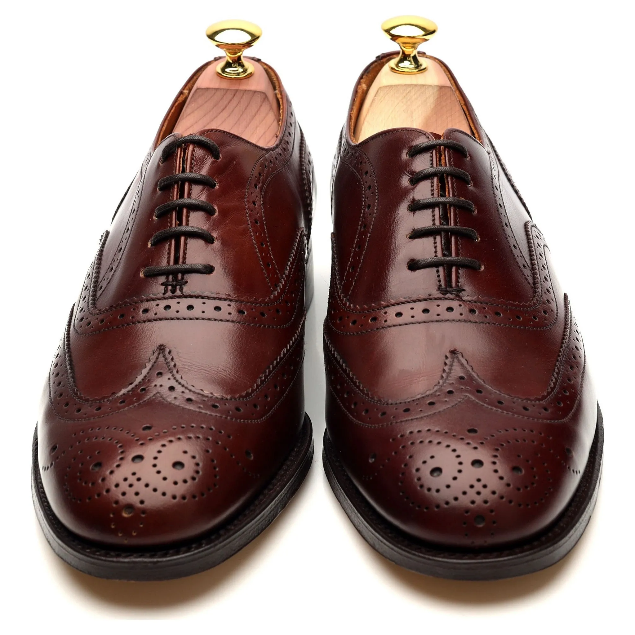 Vintage Brown Leather Oxford Brogue UK 7 EE