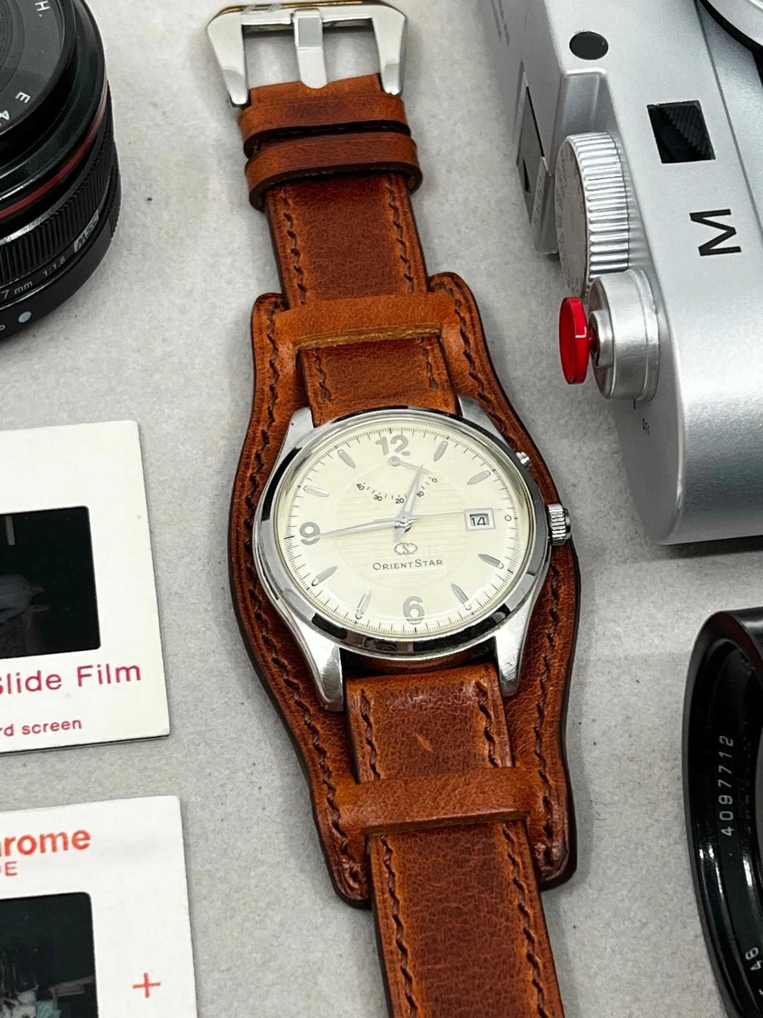 Vintage Brown Leather Watch Strap 19mm 20mm 21mm 22mm with Cuff base, Leather Bund Strap, Handmade Watch Band, Birthday or Anniversary Gift Ideas