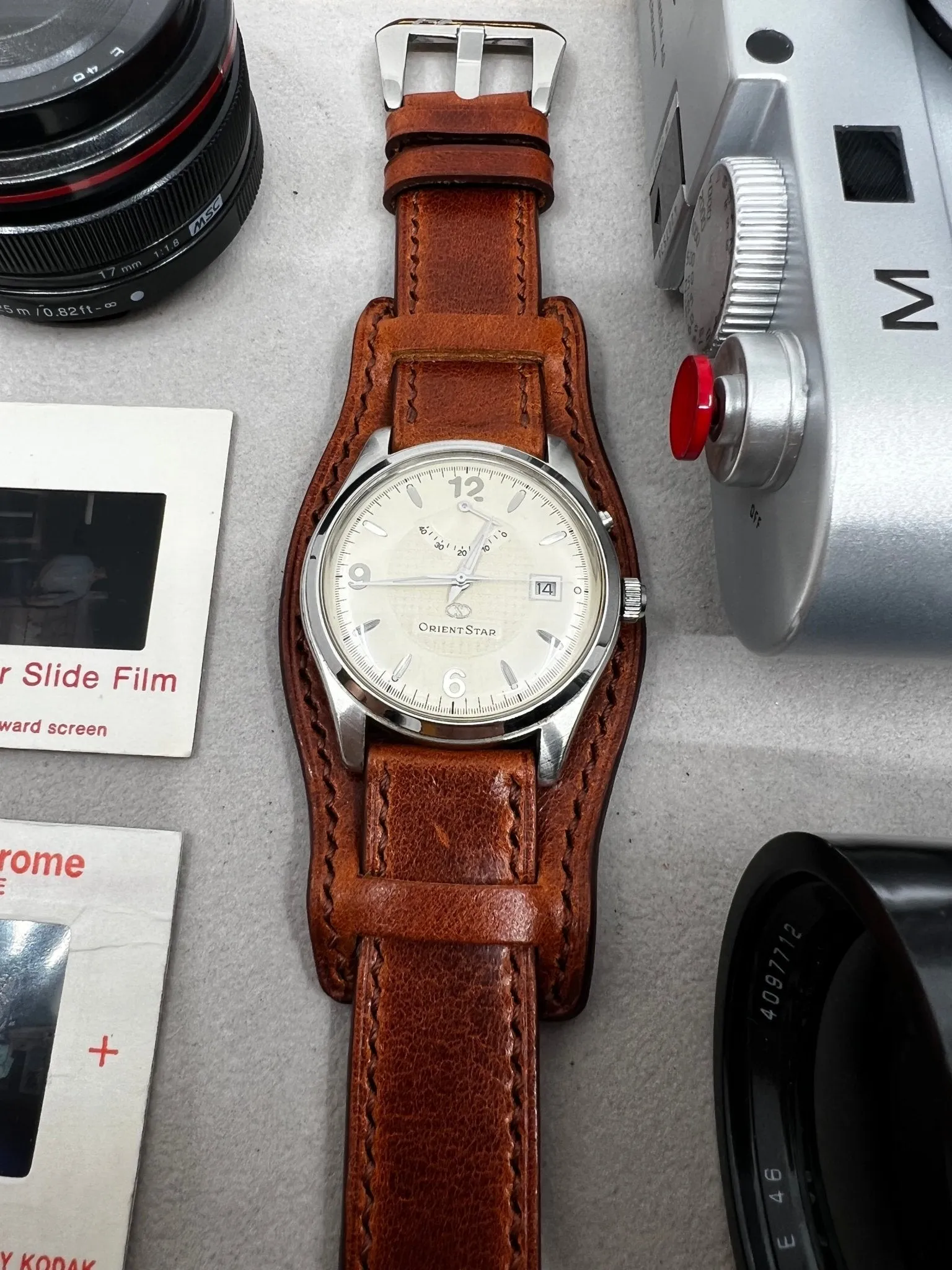 Vintage Brown Leather Watch Strap 19mm 20mm 21mm 22mm with Cuff base, Leather Bund Strap, Handmade Watch Band, Birthday or Anniversary Gift Ideas