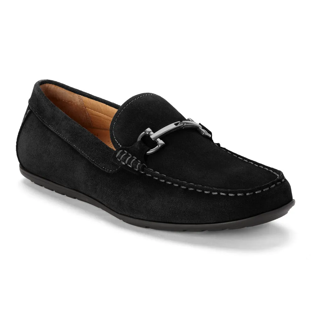 Vionic Mason Driving Moc Black Suede