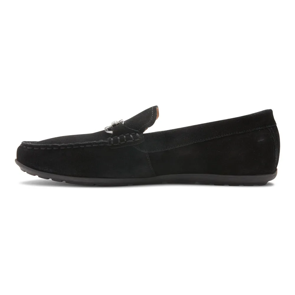 Vionic Mason Driving Moc Black Suede