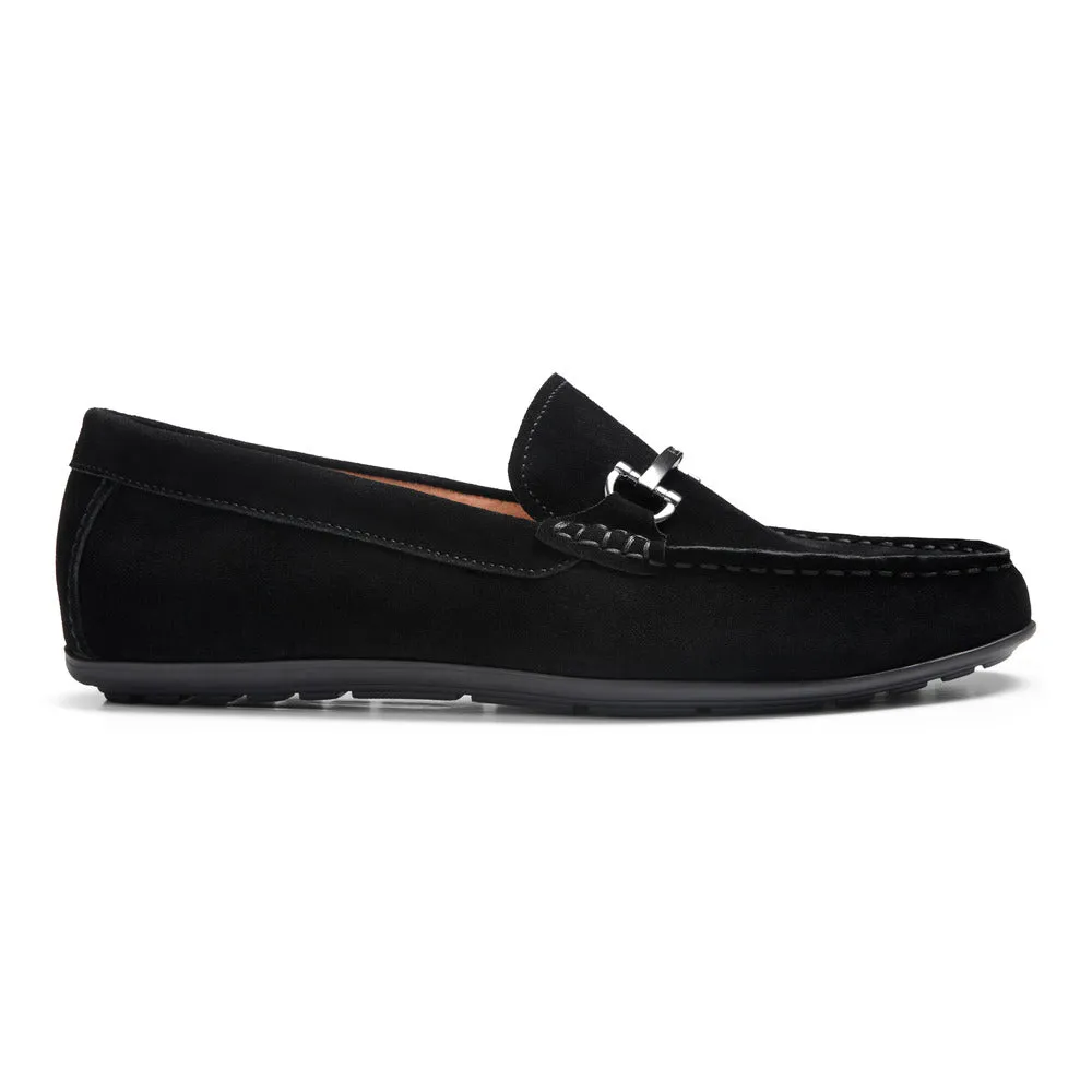 Vionic Mason Driving Moc Black Suede
