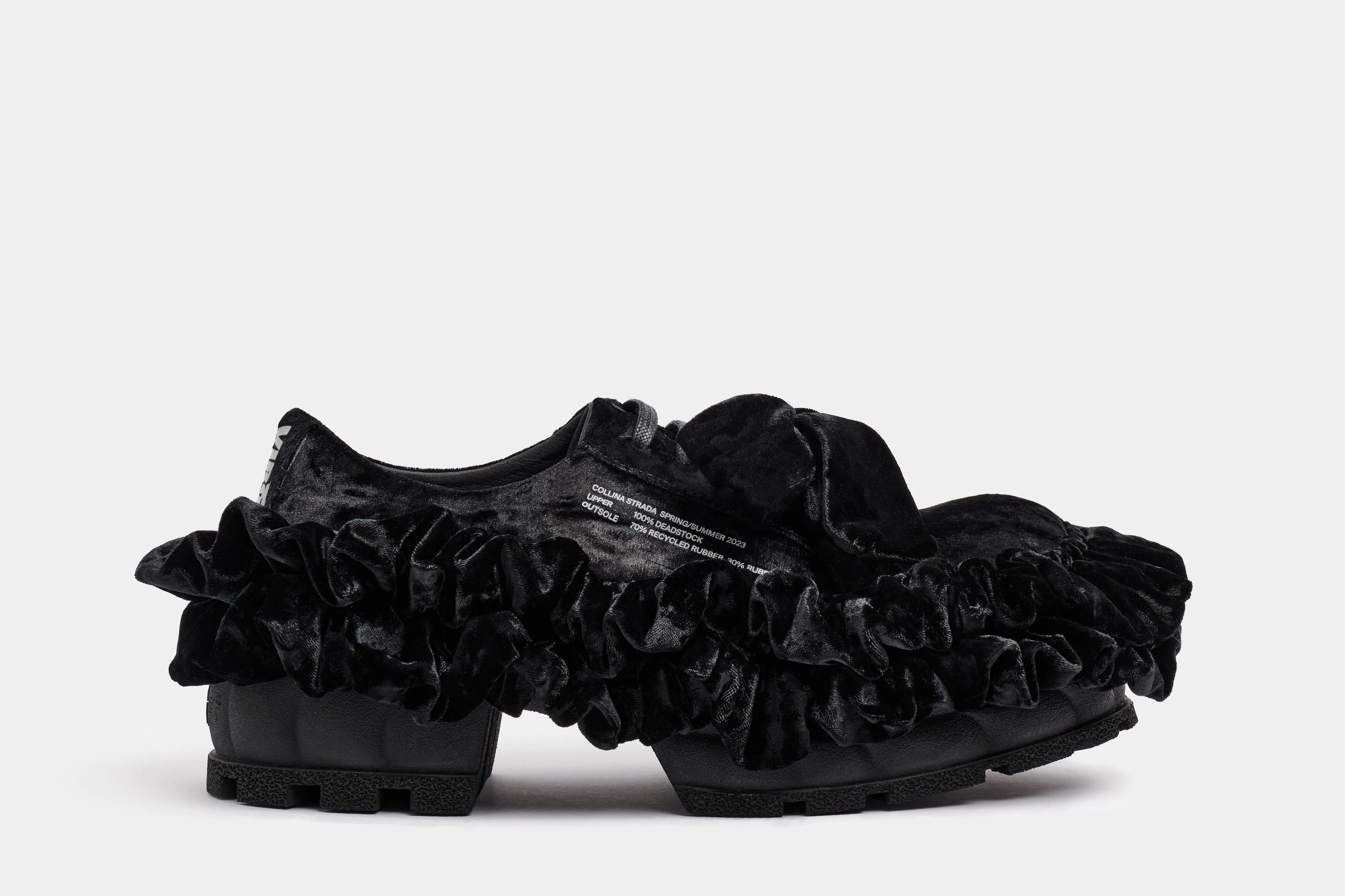 Virón MONARCH SHOE BLACK VELVET