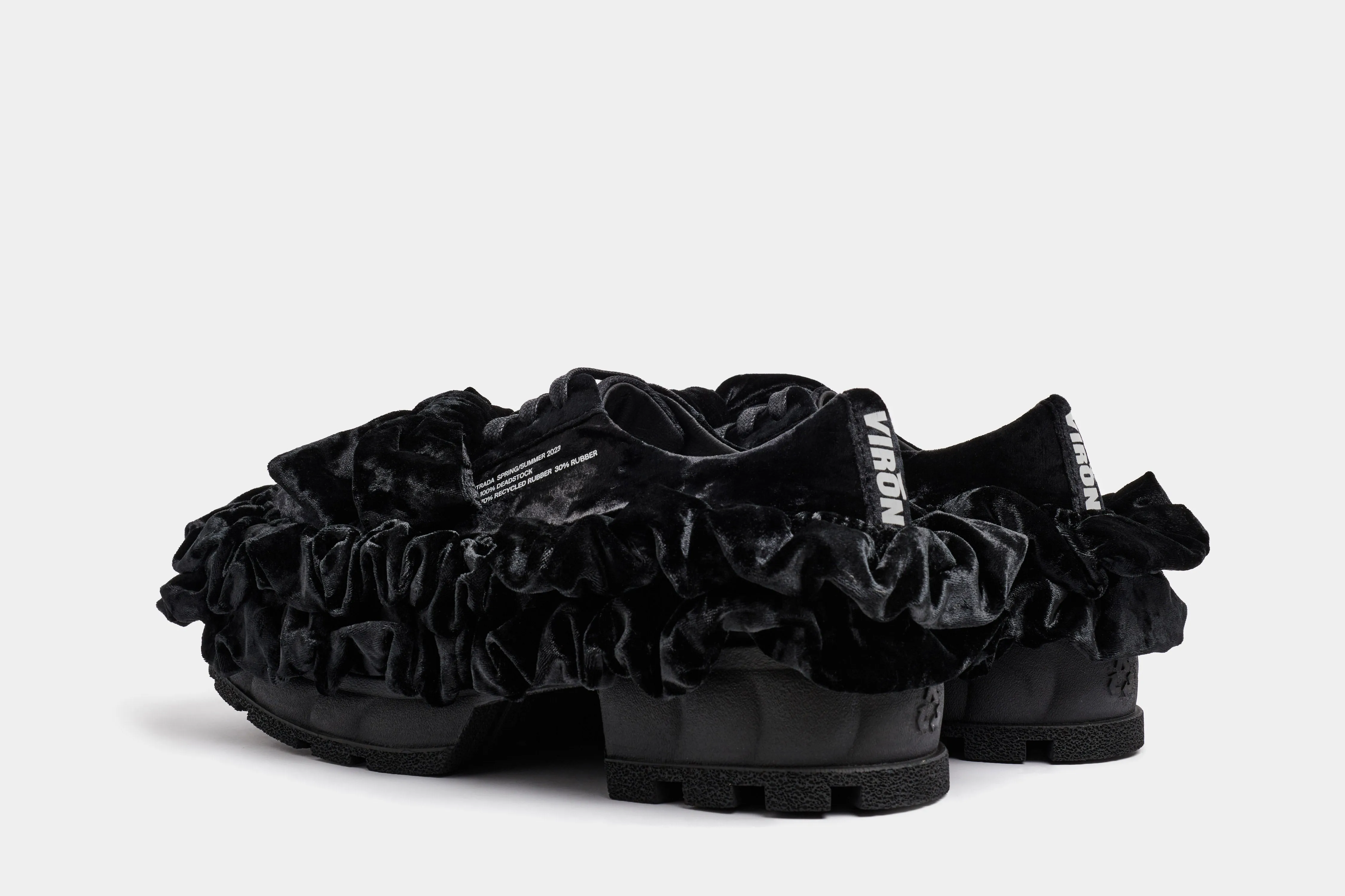Virón MONARCH SHOE BLACK VELVET