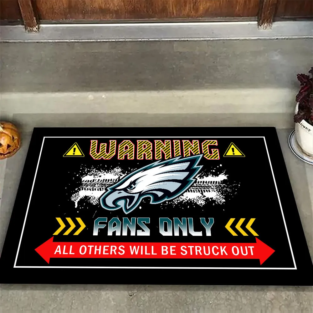 Warning Fans Only Doormat - Anti Slip Indoor Doormat - PLDPAEG