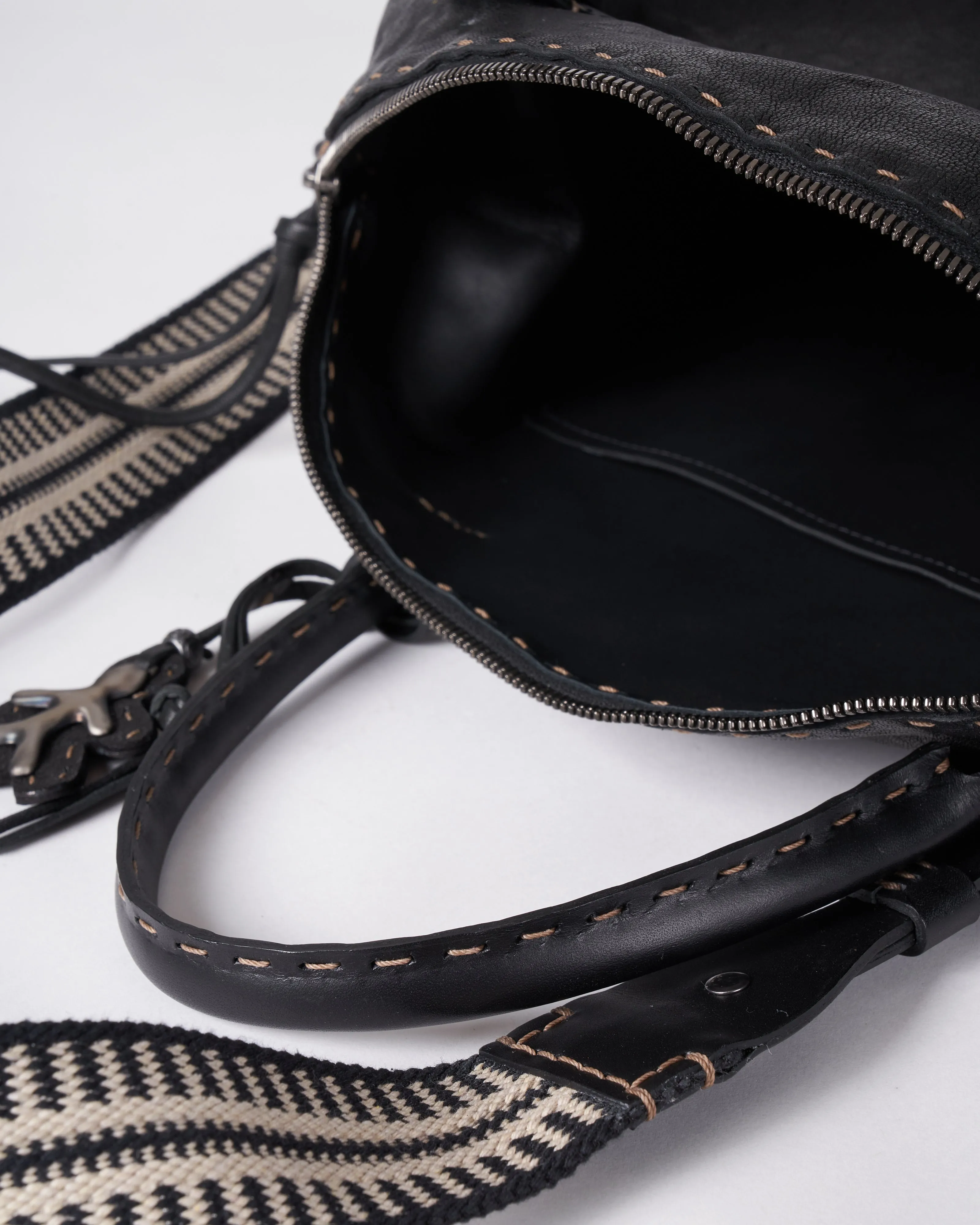 washed plus weave - intrecco nero