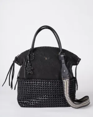 washed plus weave - intrecco nero