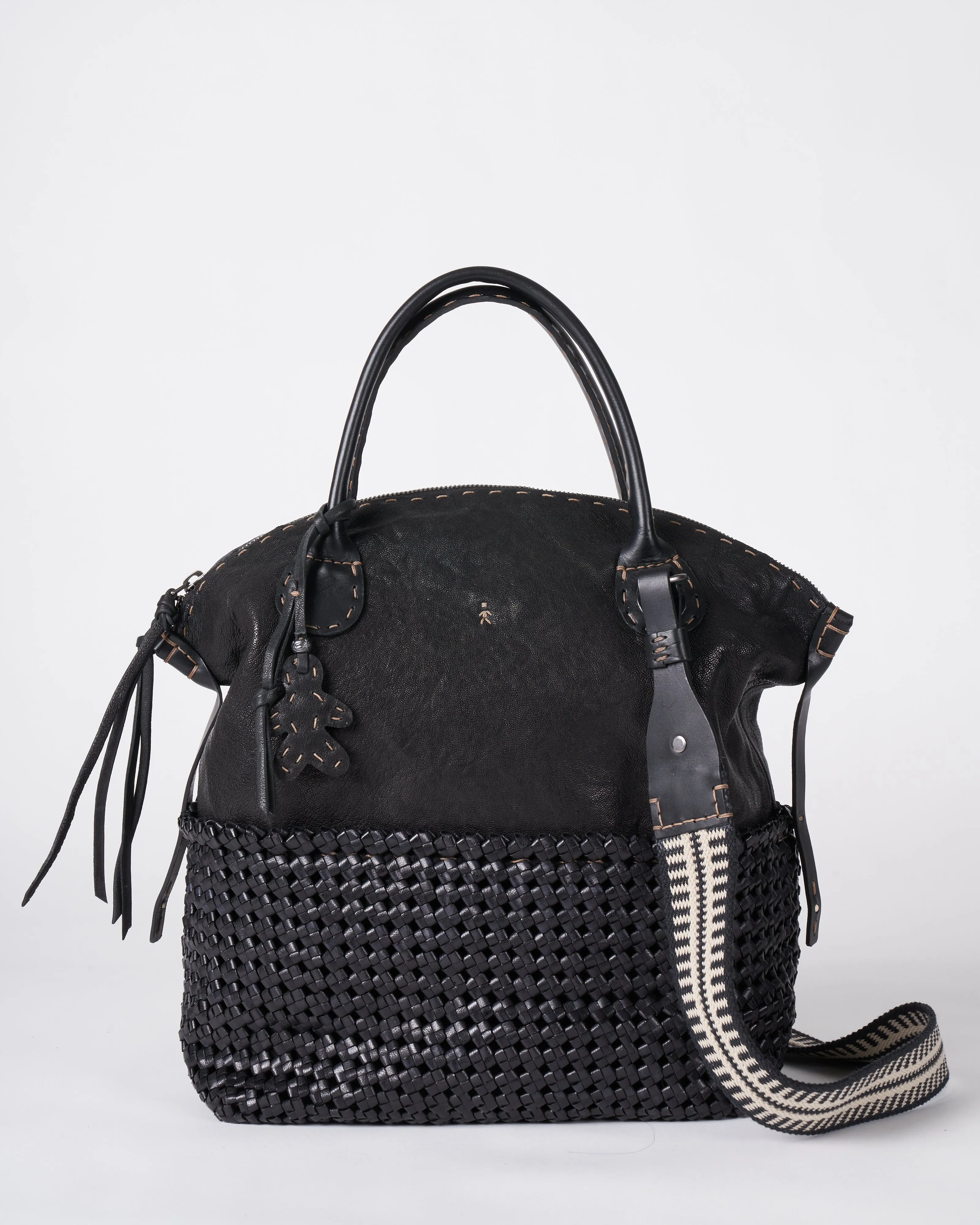 washed plus weave - intrecco nero