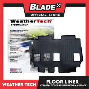 WeatherTech Floor Liner WT448241 (Black) Fit for Nissan Navara 2016