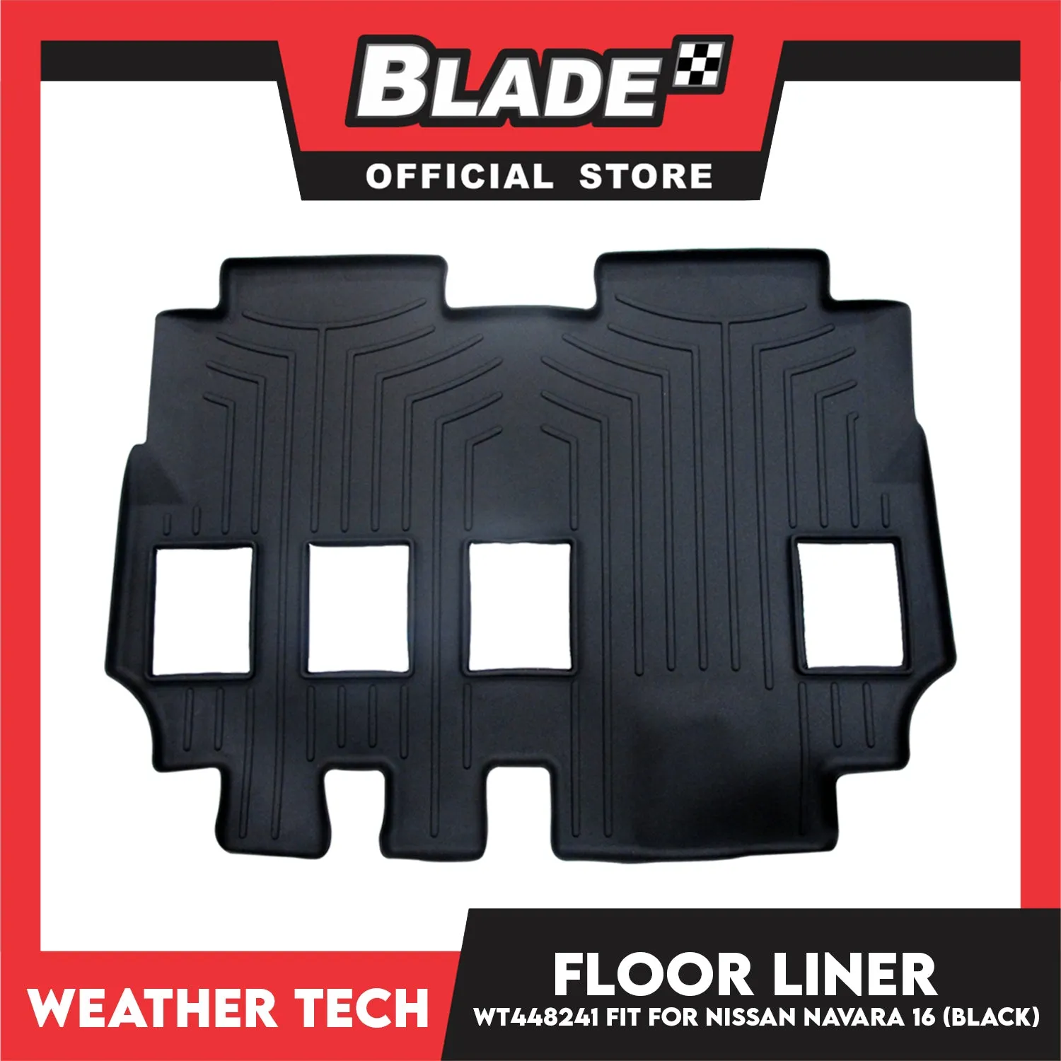 WeatherTech Floor Liner WT448241 (Black) Fit for Nissan Navara 2016