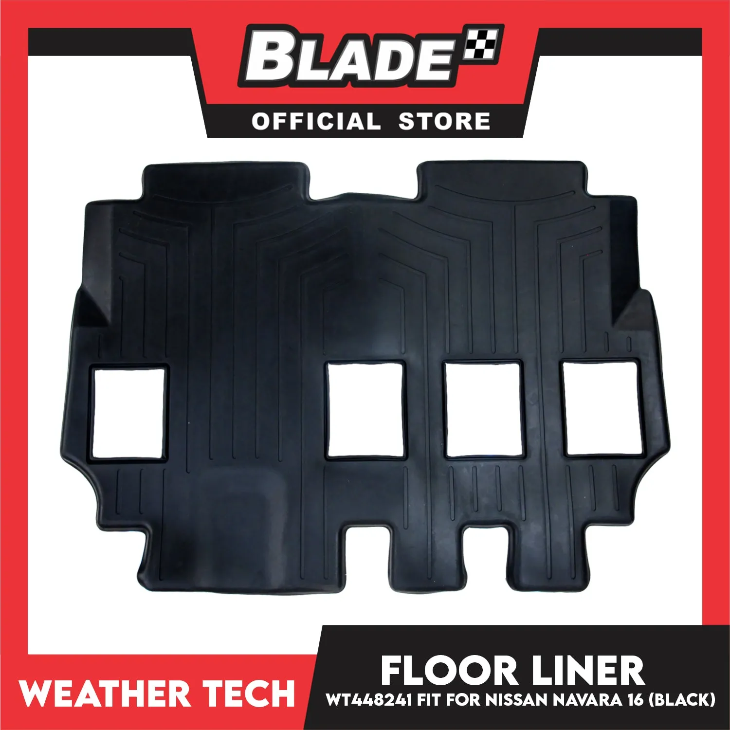 WeatherTech Floor Liner WT448241 (Black) Fit for Nissan Navara 2016