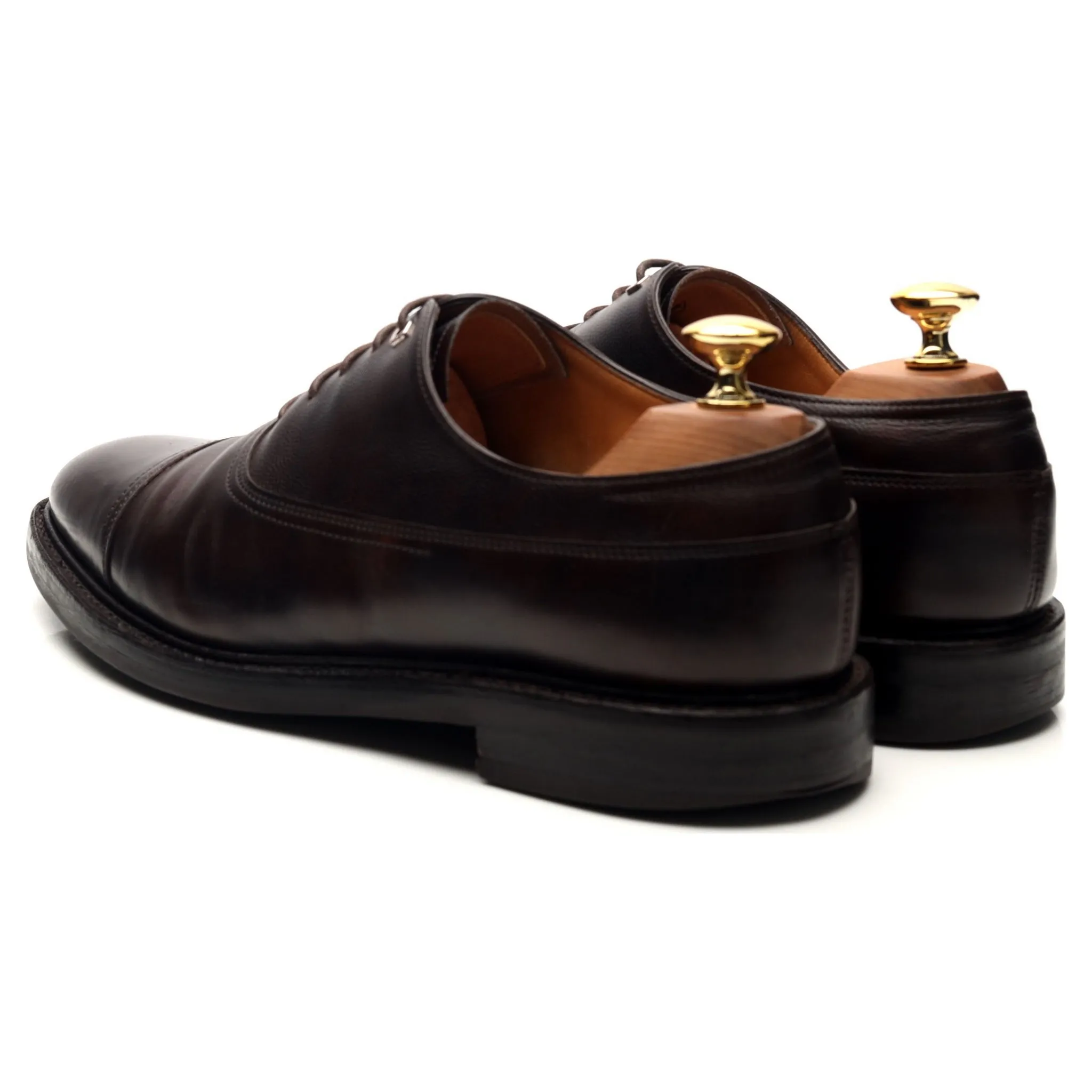'Weir' Burgundy Museum Leather Oxford UK 6.5 E