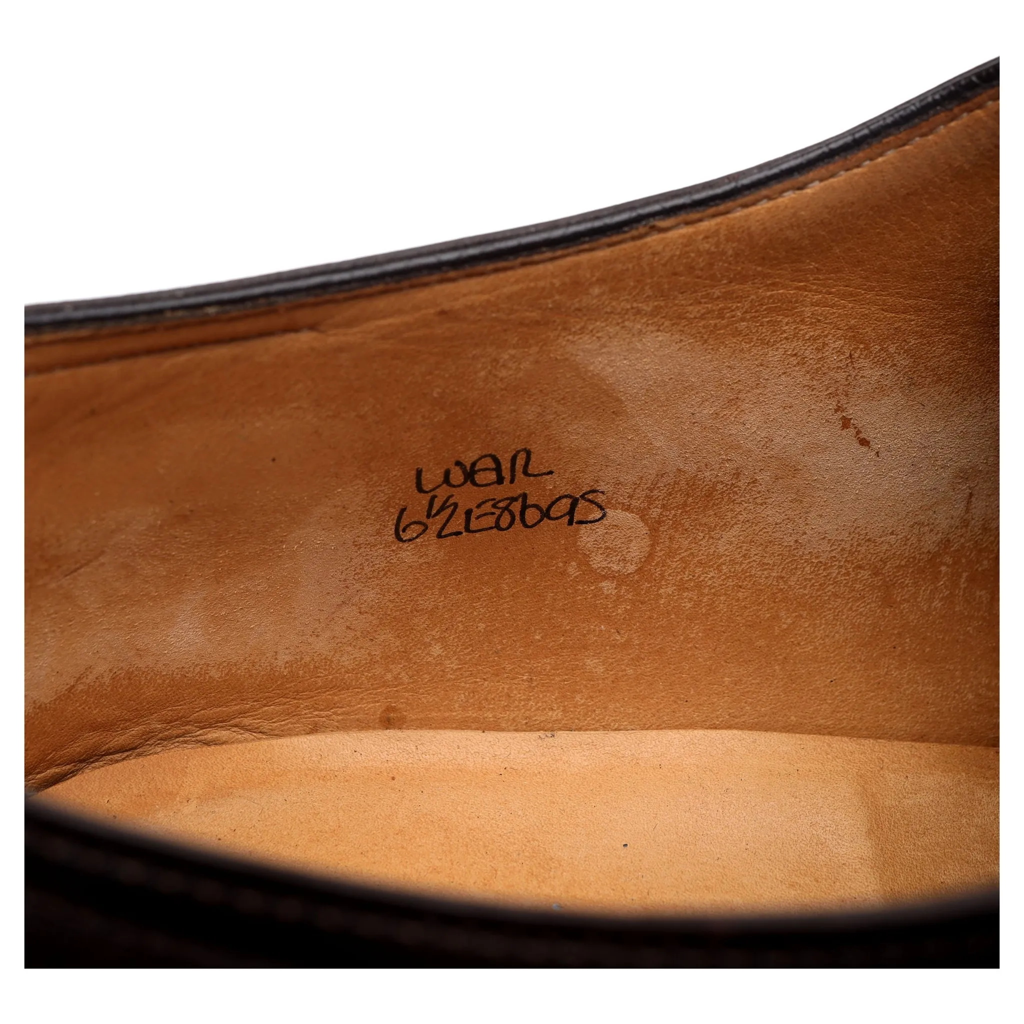 'Weir' Burgundy Museum Leather Oxford UK 6.5 E