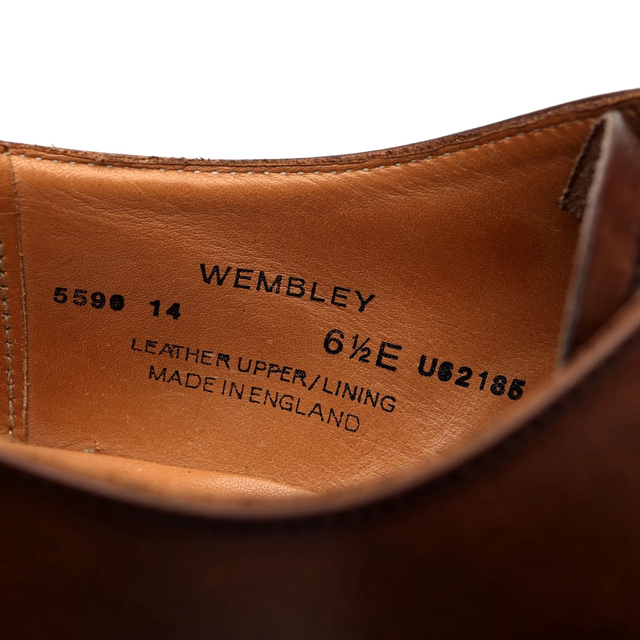 'Wembley' Brown Leather Oxford UK 6.5 E