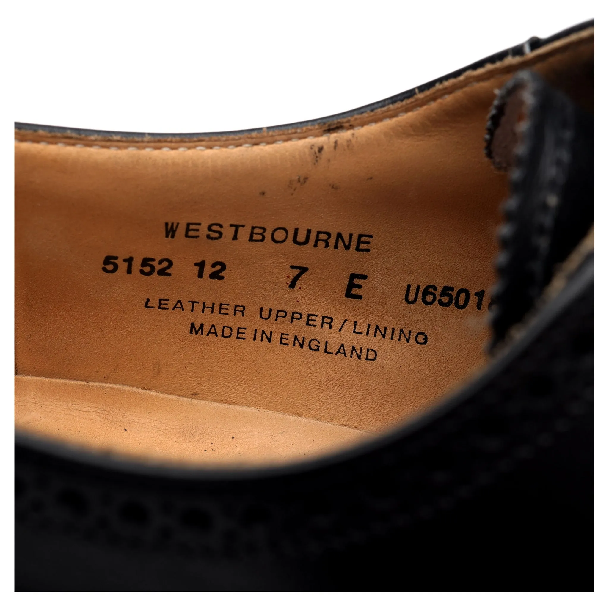 'Westbourne' Black Leather Oxford UK 7 E