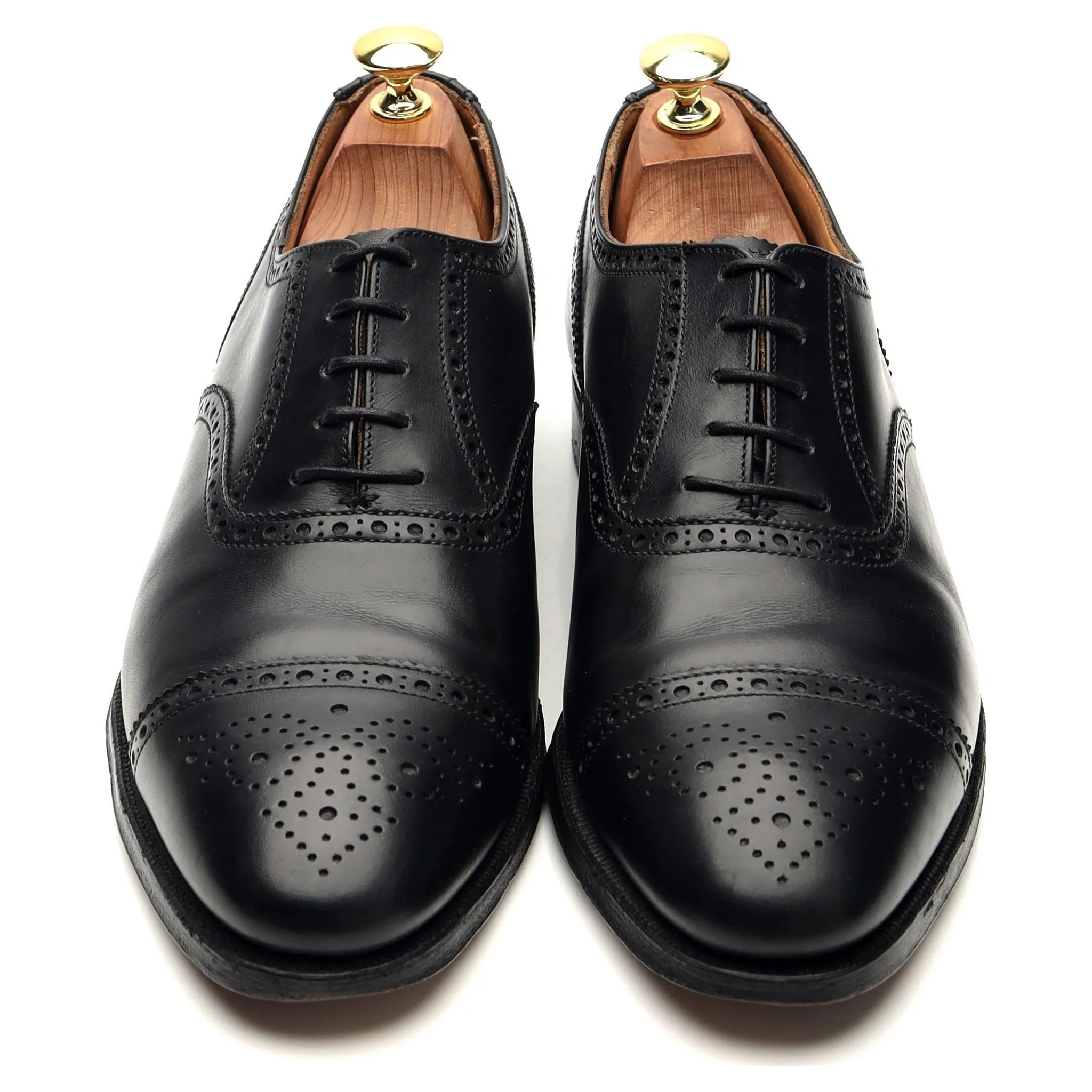 'Westfield' Black Leather Oxford Brogue UK 8 E