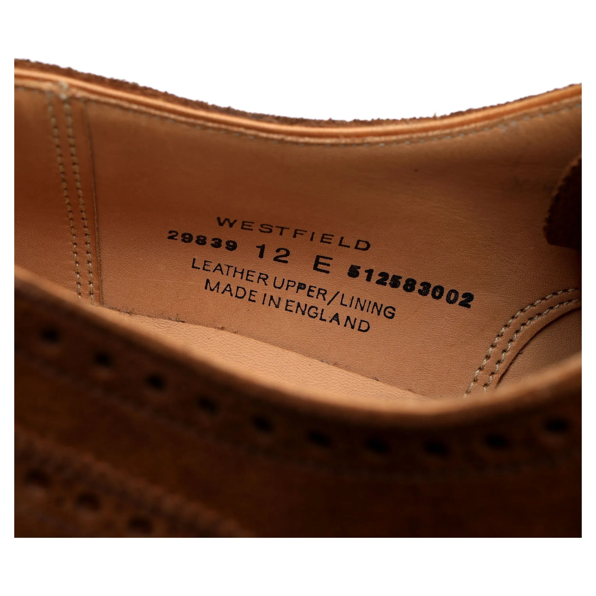'Westfield' Brown Suede Oxford Brogue UK 12 E
