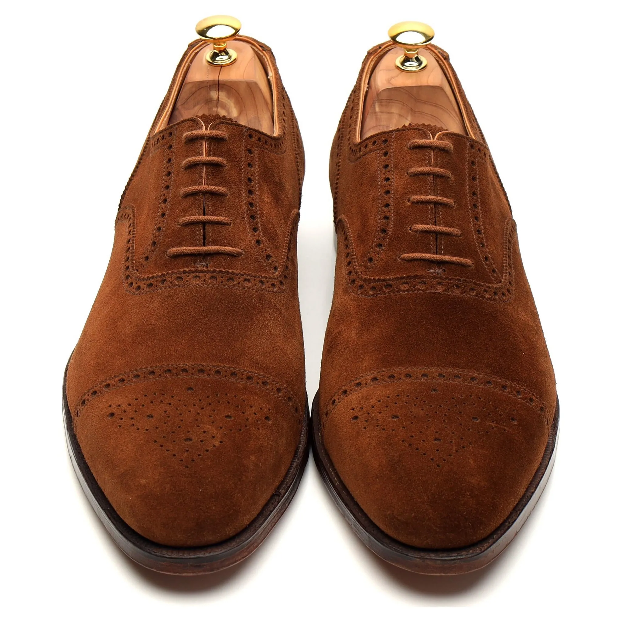 'Westfield' Brown Suede Oxford Brogue UK 12 E