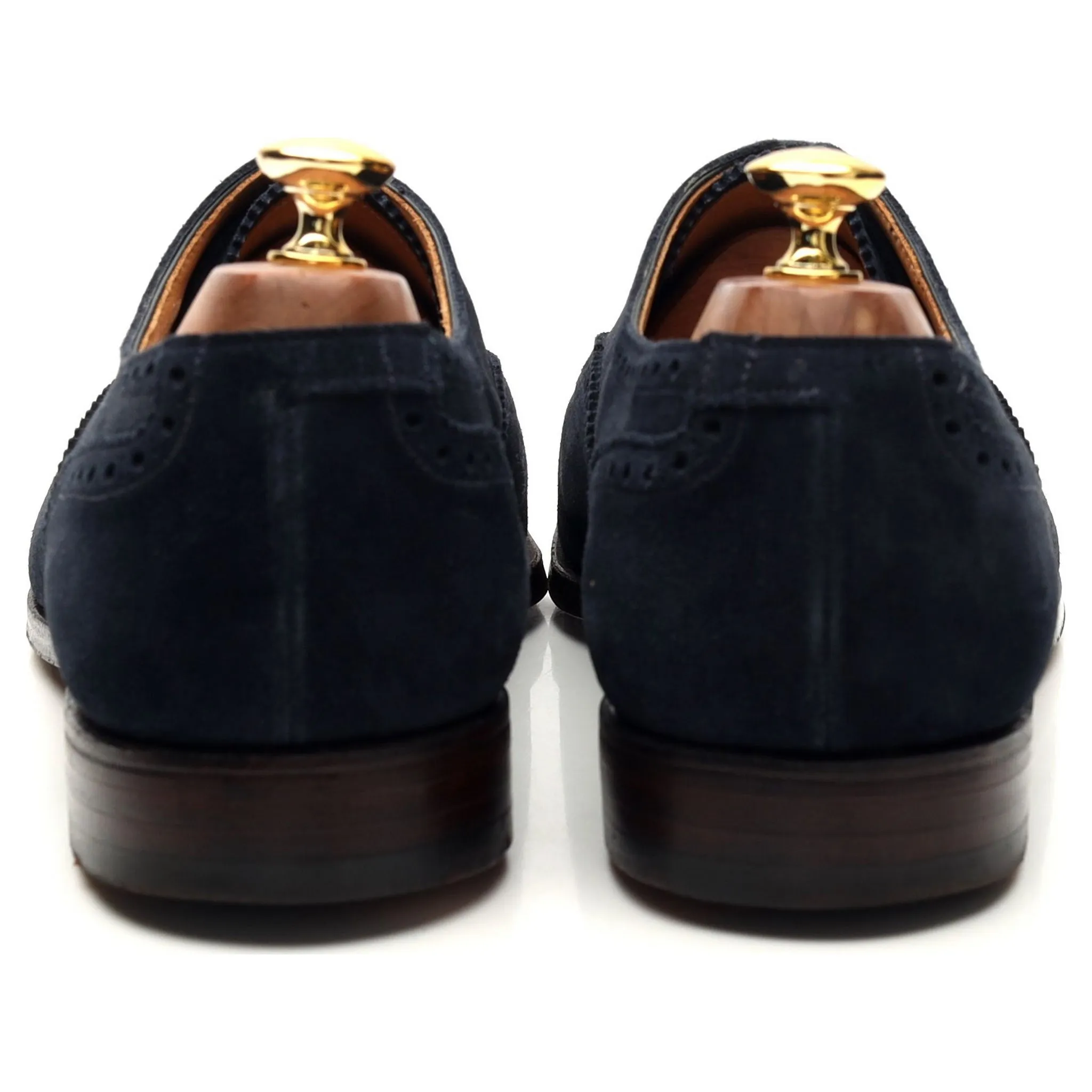 'Westfield' Navy Blue Suede Oxford Brogue UK 10 E