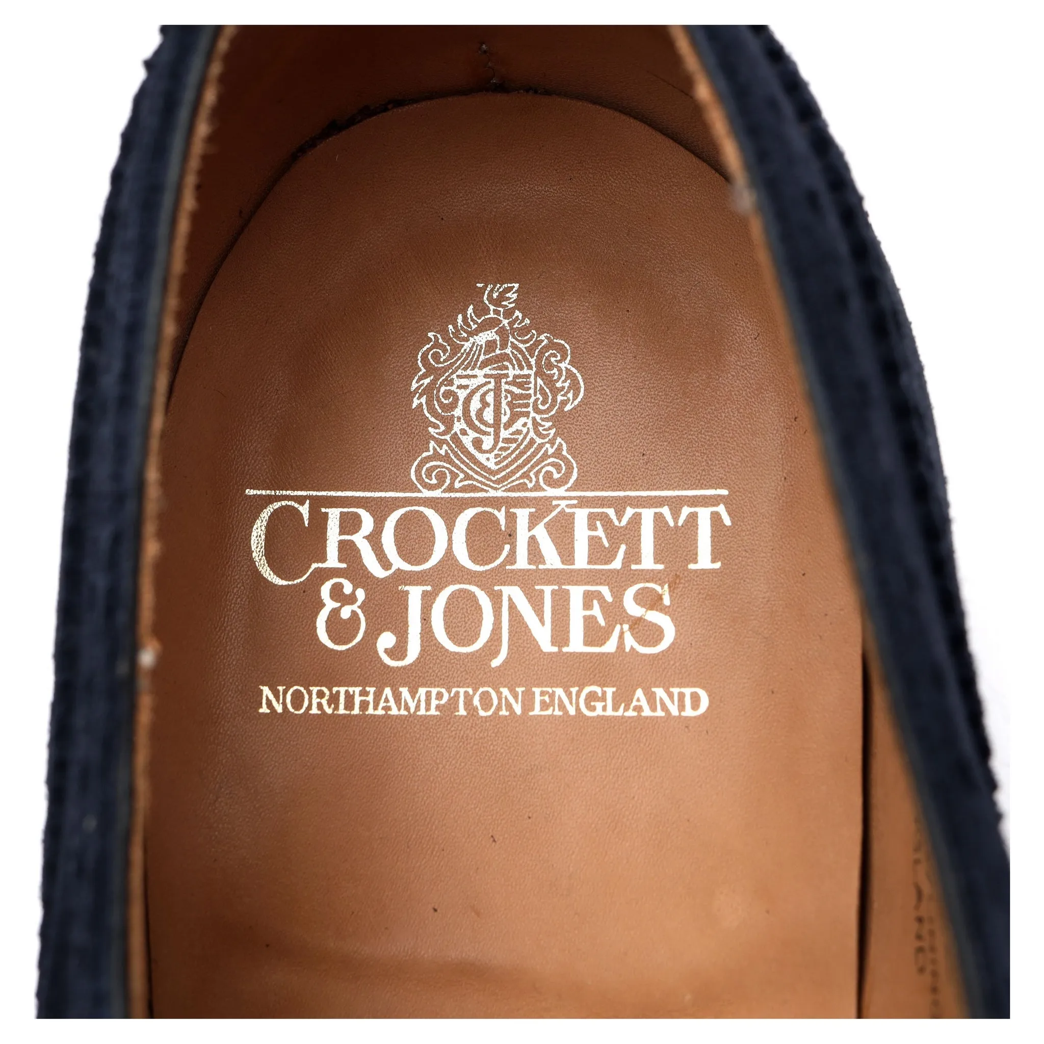 'Westfield' Navy Blue Suede Oxford Brogue UK 10 E