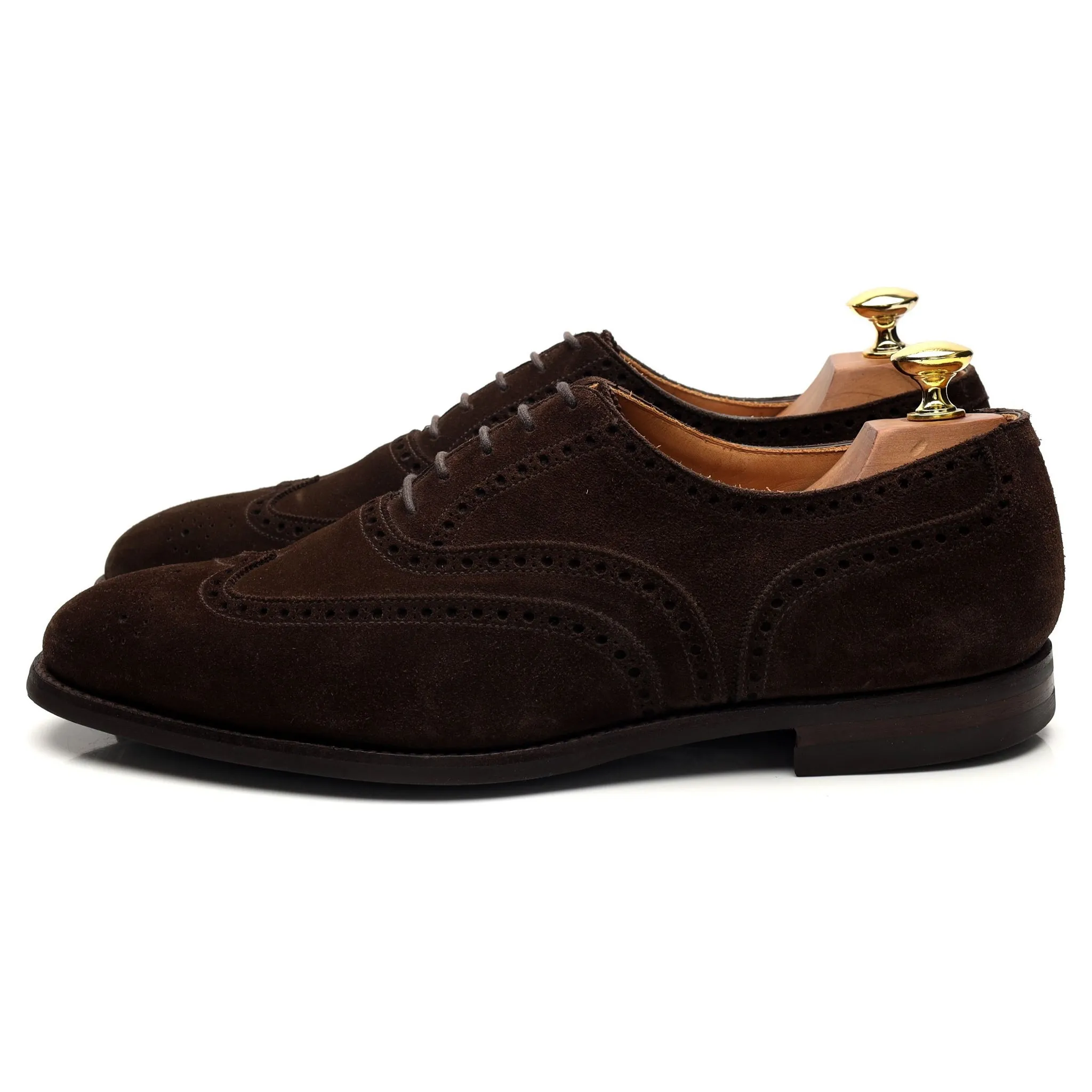 'Westgate 2' Dark Brown Suede Oxford Brogue UK 8 E