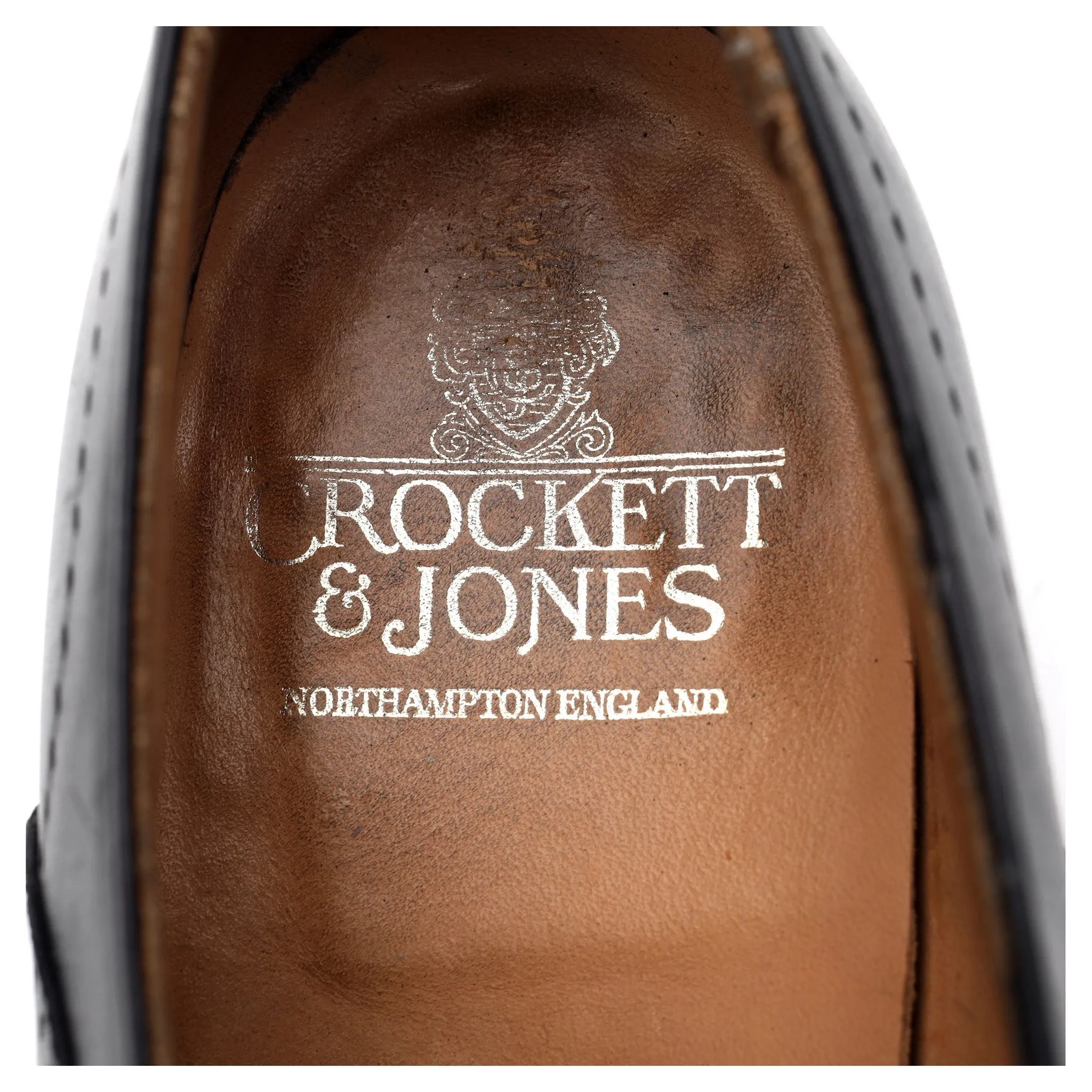 'Weybridge' Black Leather Oxford Brogue UK 8.5 E