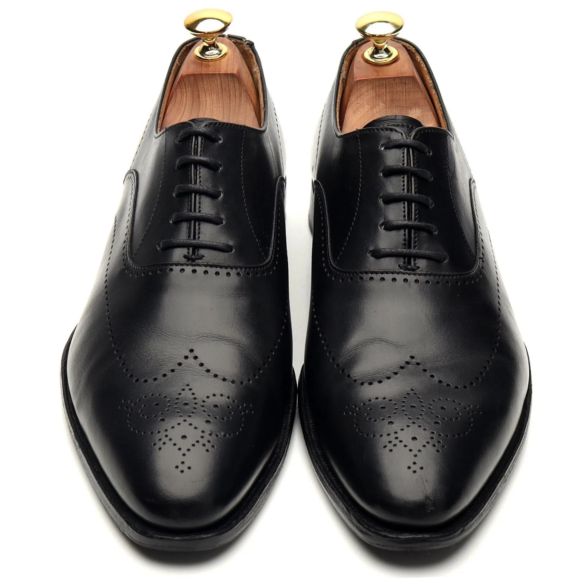 'Weybridge' Black Leather Oxford Brogue UK 8.5 E