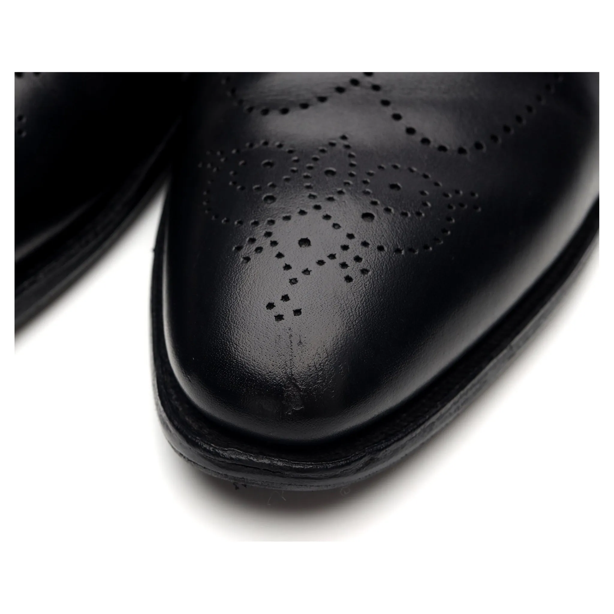 'Weybridge' Black Leather Oxford Brogue UK 8.5 E