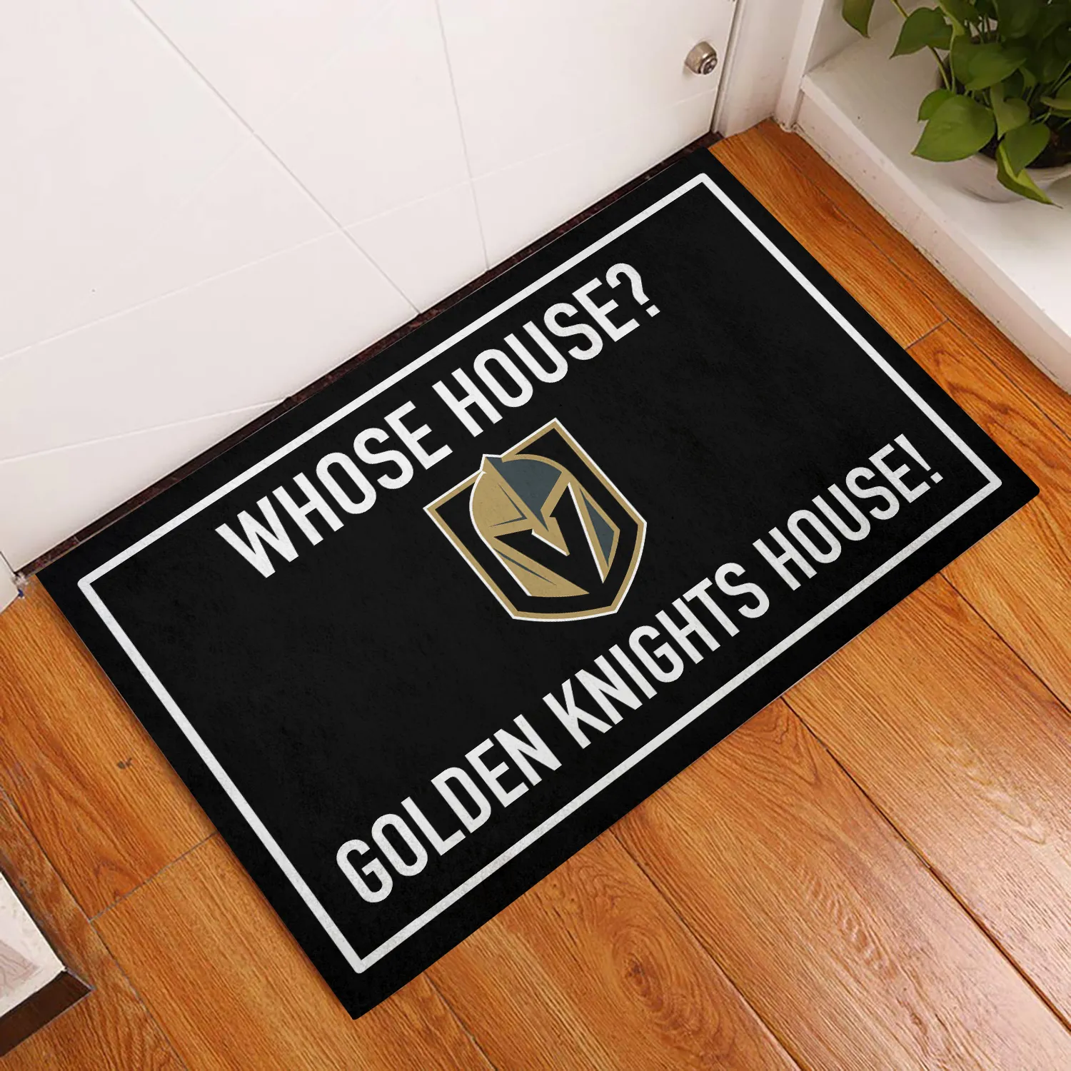 Whose House ? Vegas GD KN House ! Anti Slip Indoor Doormat