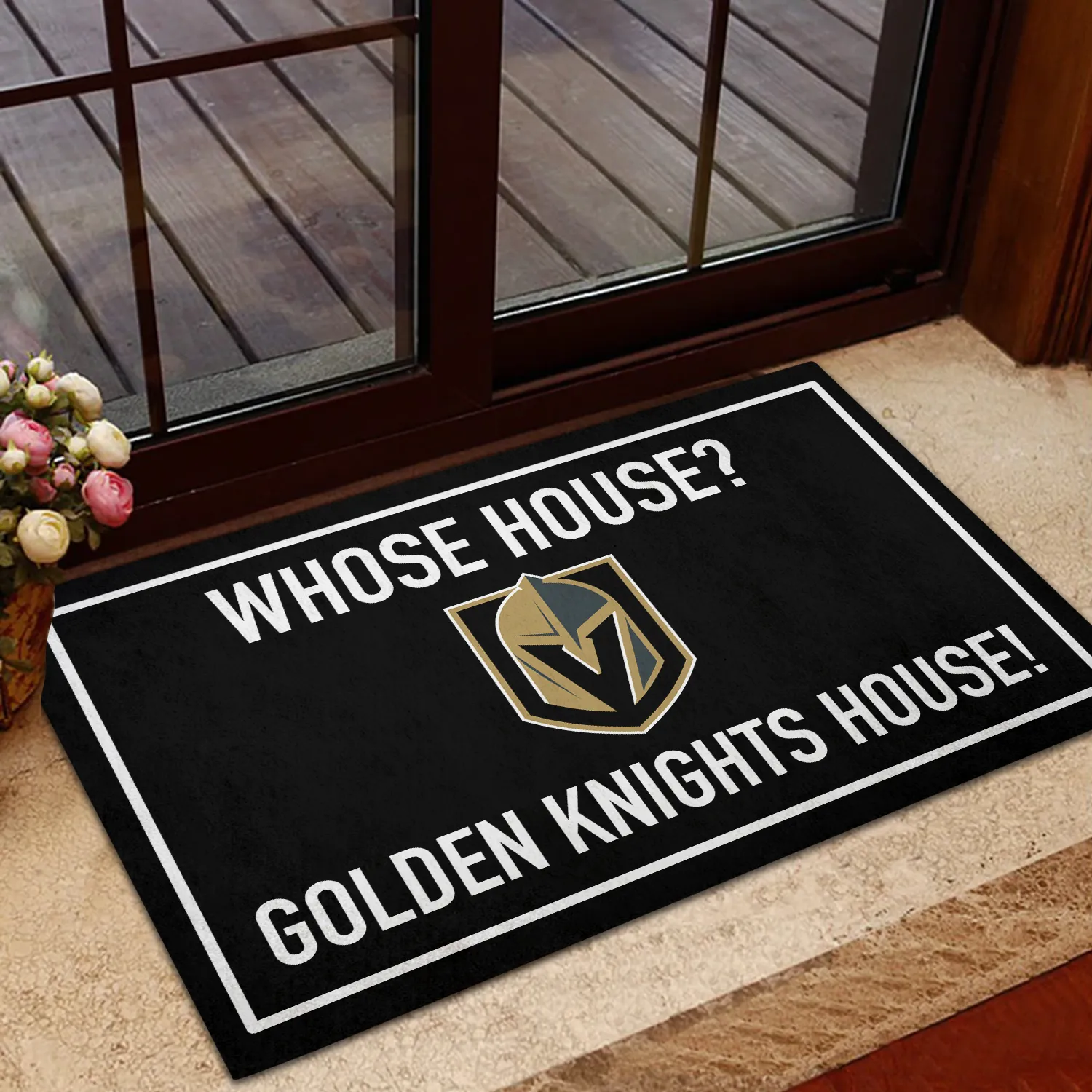 Whose House ? Vegas GD KN House ! Anti Slip Indoor Doormat