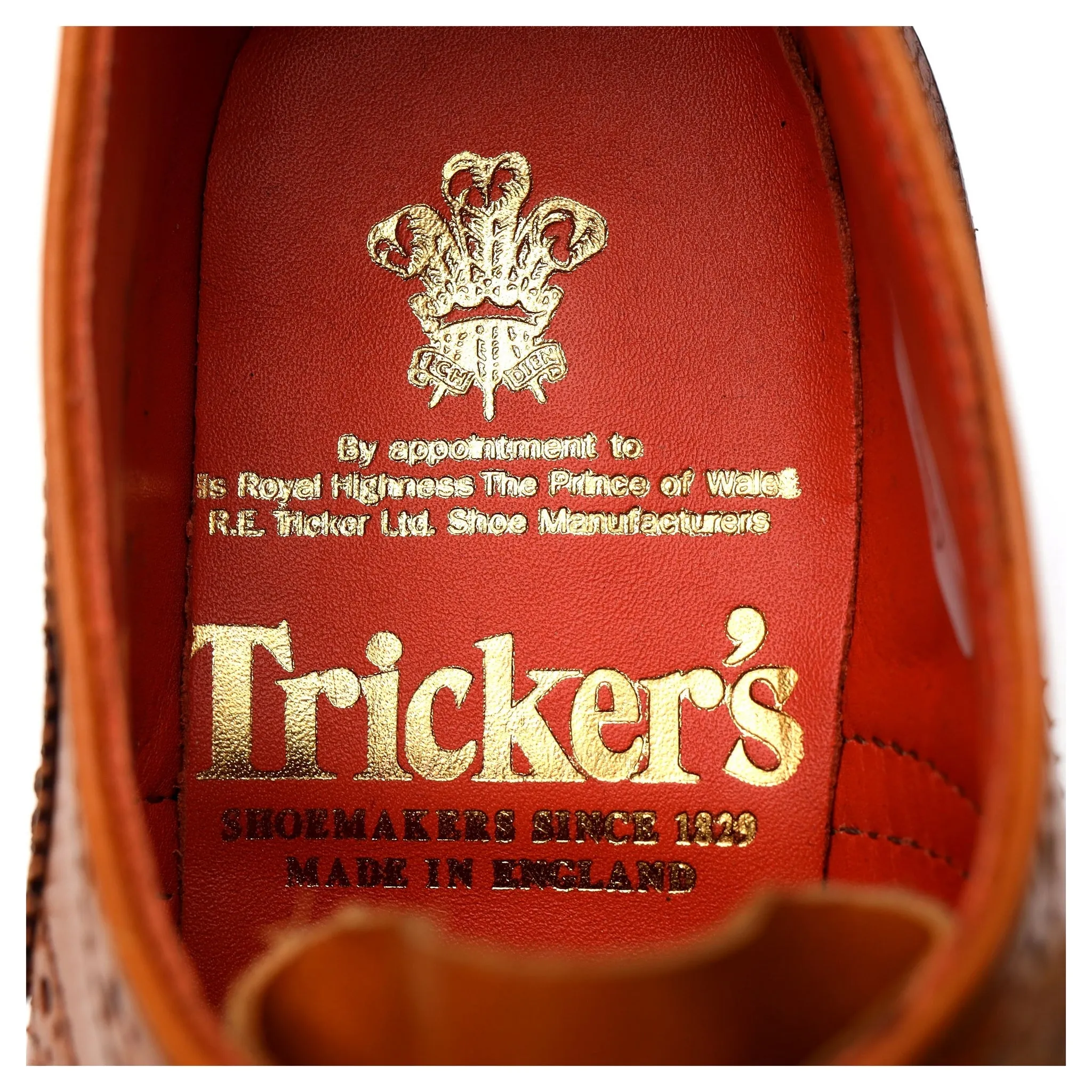 Women's 'Anne' Tan Brown Leather Derby Brogues UK 3.5