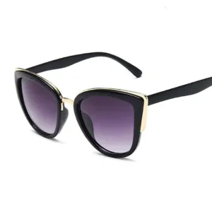 WOMEN'S CAT-EYE SUNGLASSES, ROUND, RETRO STYLE.