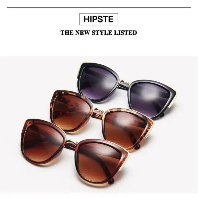 WOMEN'S CAT-EYE SUNGLASSES, ROUND, RETRO STYLE.