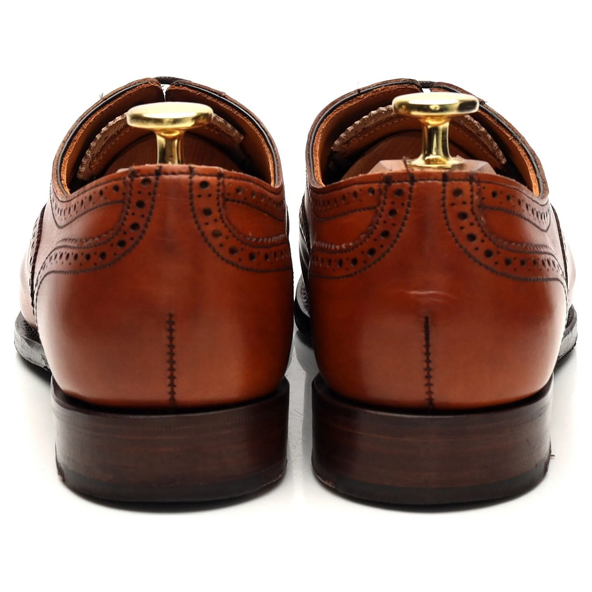 Women's 'Darcey' Tan Brown Leather Oxford Brogues UK 3.5 D