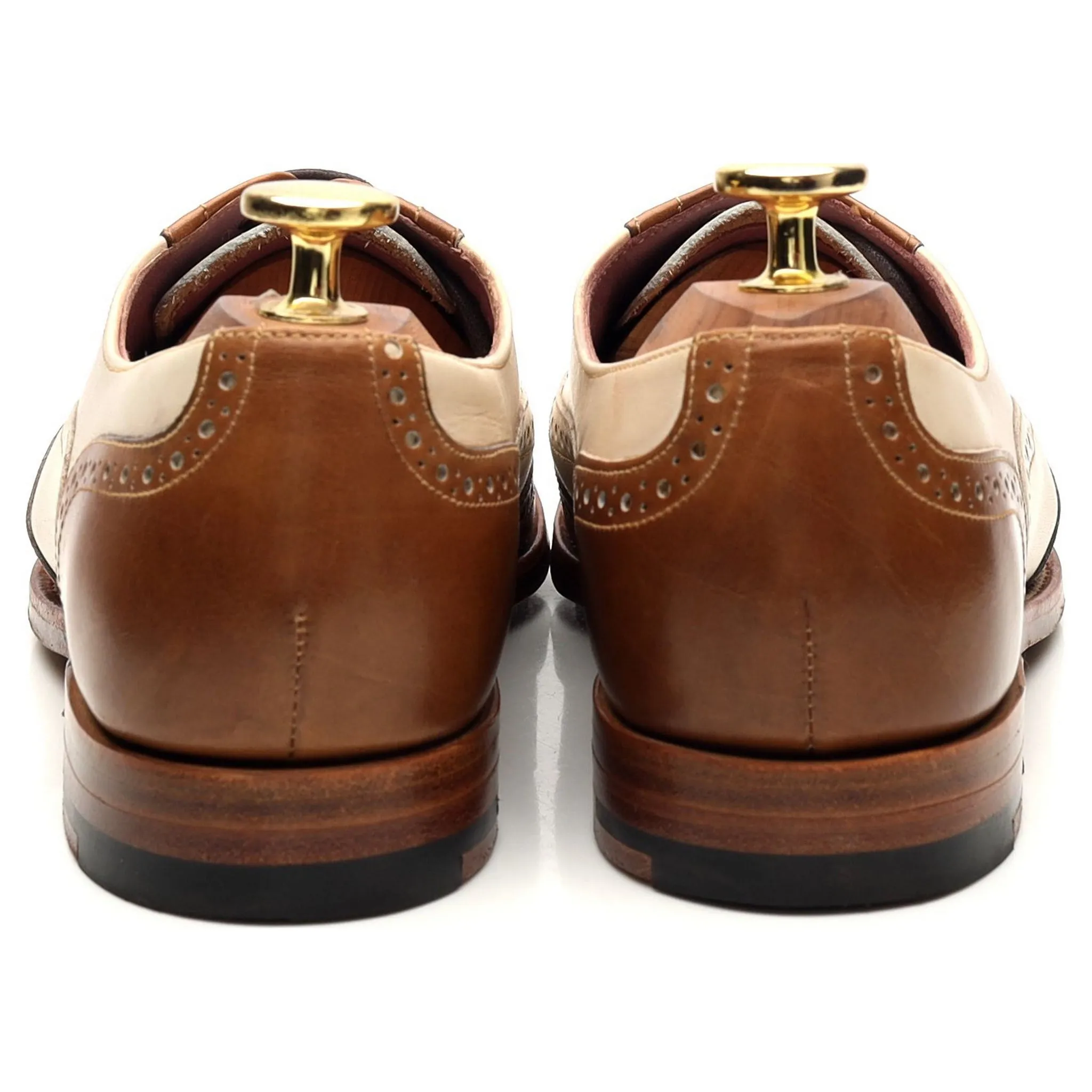 Women's 'Freya' Brown and Beige Leather Oxford UK 4 D