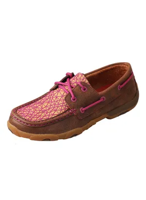 Women’s Twisted X Driving Mocs- Brown / Purple