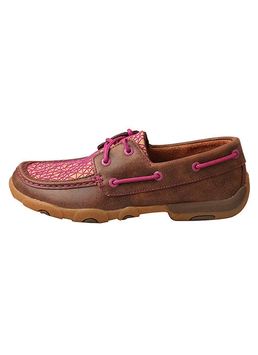 Women’s Twisted X Driving Mocs- Brown / Purple