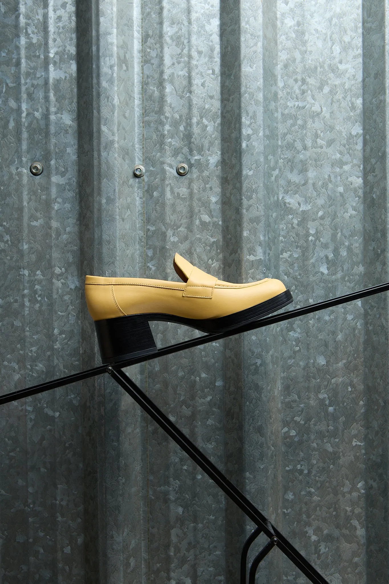 Yellow Heel Moccasins